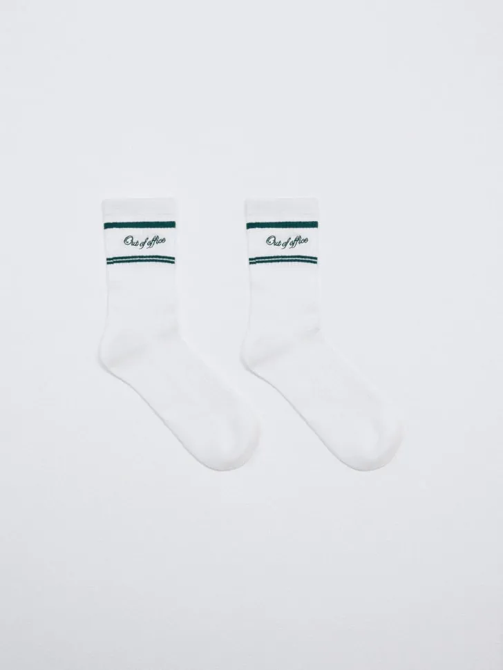 Длинные носки с полосками, разноцветный, арт. 6427