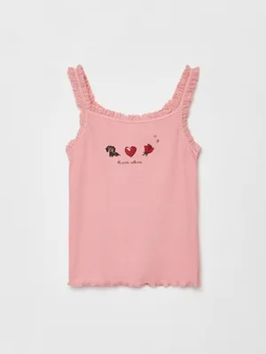 Топ с принтом для девочек, арт. 6434