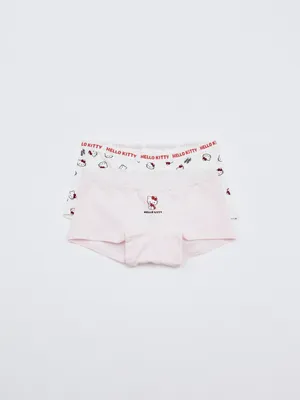 Набор из 2 трусов-шортиков с принтом Hello Kitty для девочек, разноцветный, арт. 6460