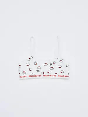 Топ с принтом Hello Kitty для девочек, белый, арт. 6464