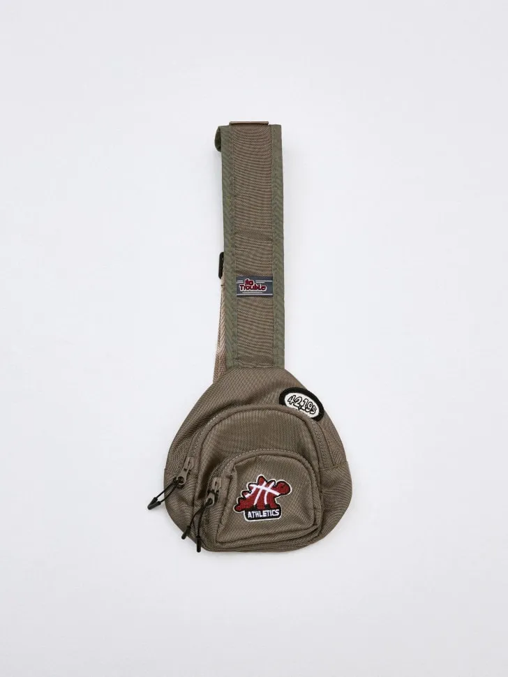 Рюкзак на одно плечо детский, хаки, арт. 6483