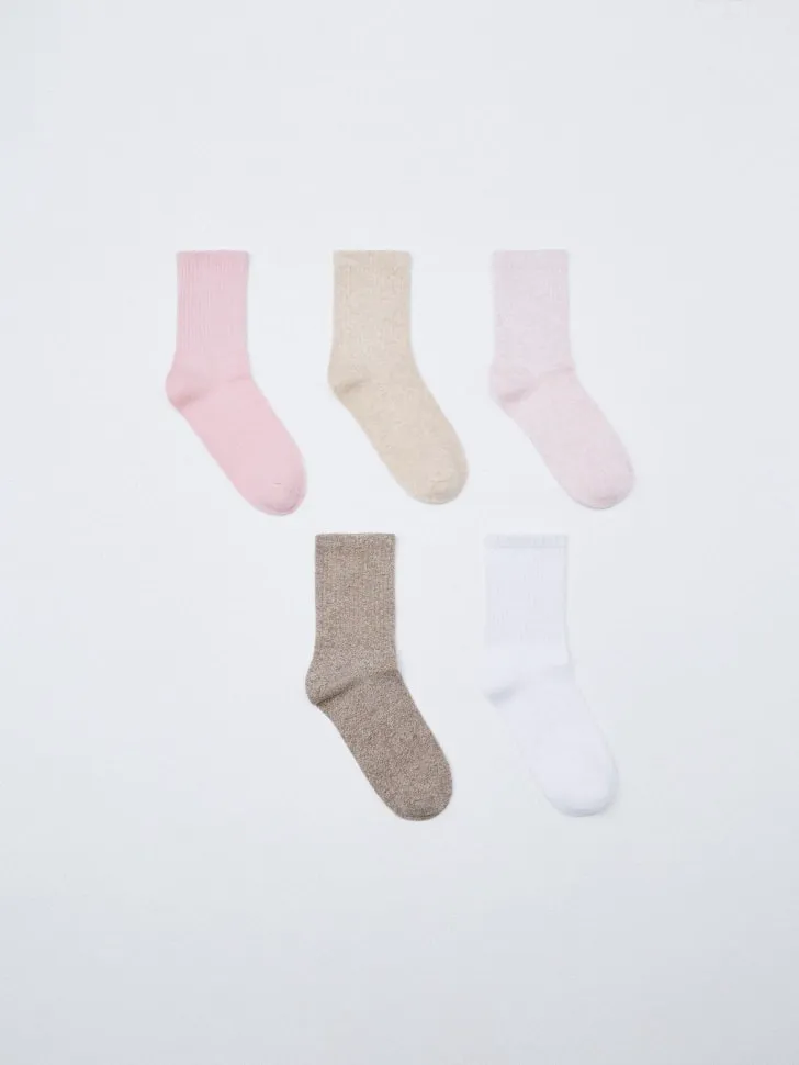 Набор из 5 пар носков для девочек, разноцветный, арт. 6509