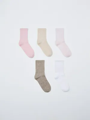 Набор из 5 пар носков для девочек, разноцветный, арт. 6509