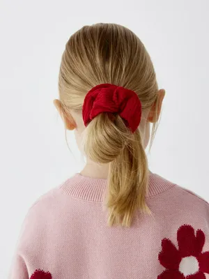 Вельветовая резинка для волос для девочек, красный, арт. 6516