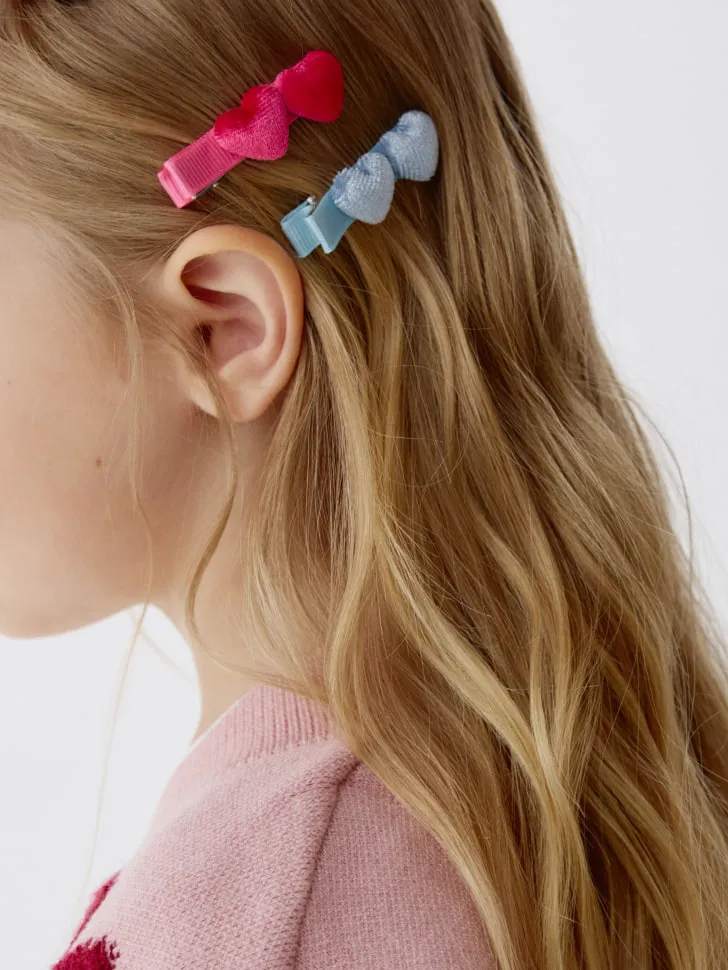 Набор заколок для волос для девочек, 4 шт., разноцветный, арт. 6530