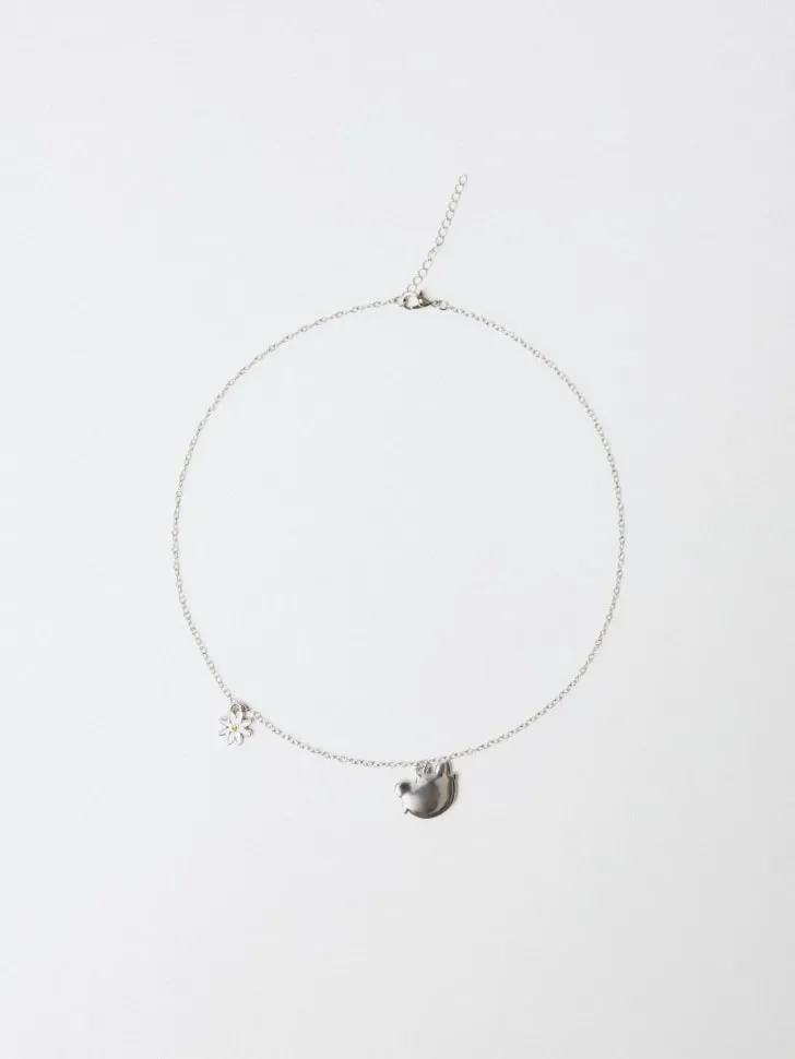 Цепочка с подвеской «Вигге» для девочек, серебристый, арт. 6564