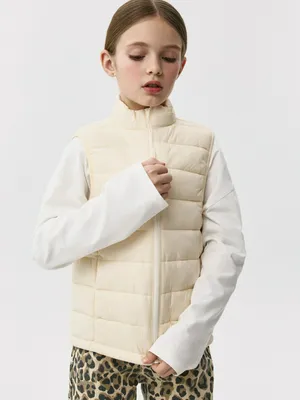 Базовый стеганый жилет для девочек, арт. 6647