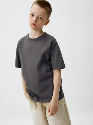 Базовая футболка детская, серый, арт. 6658