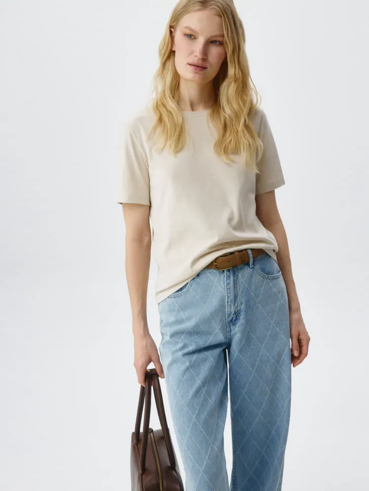 Футболка MARY REGULAR FIT, бежевый, арт. 6659