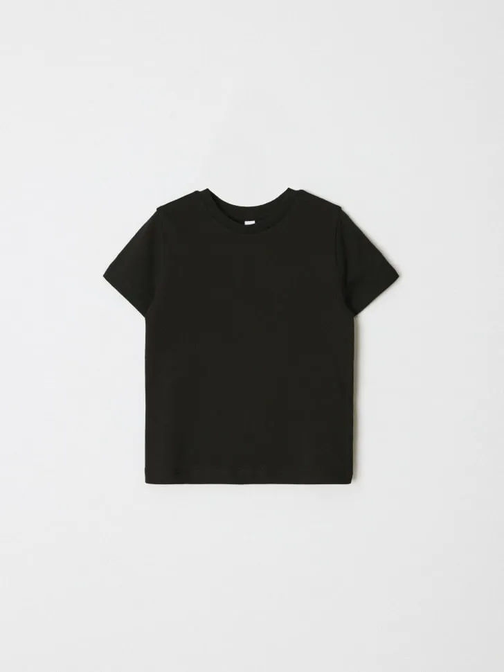 Базовая футболка детская, черный, арт. 6689