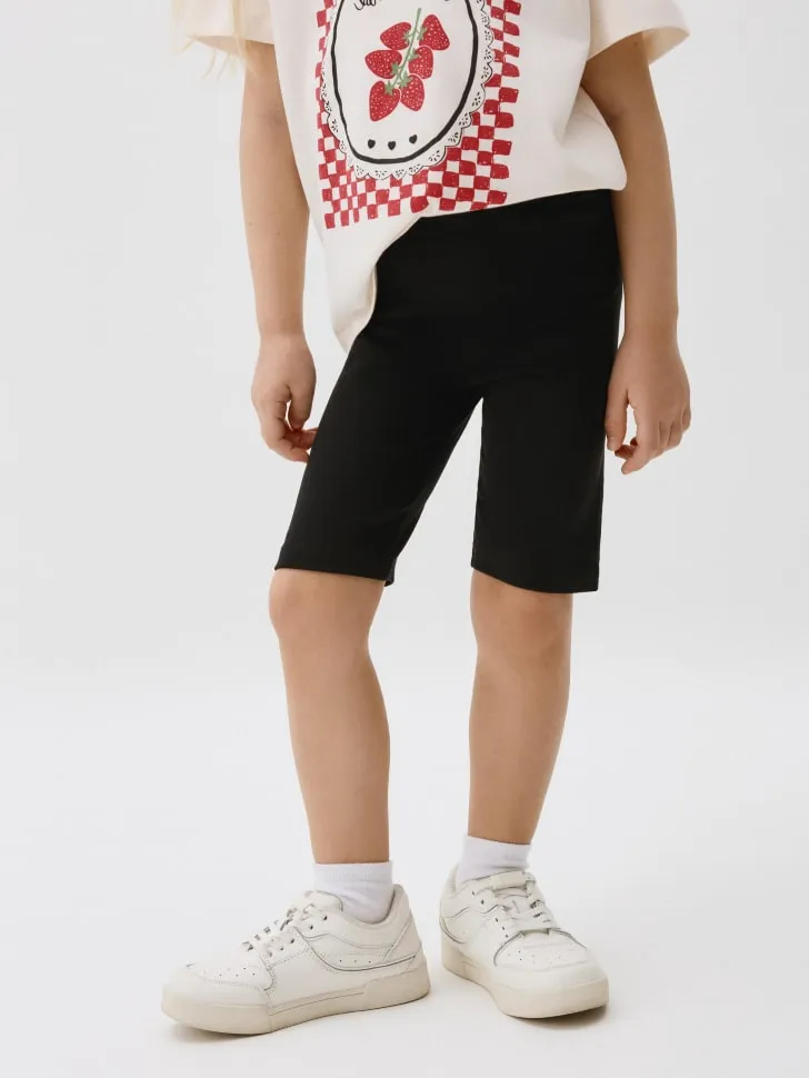 Набор базовых велосипедок для девочек, 2 шт., черный, арт. 6694