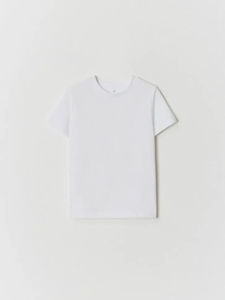 Базовая детская футболка, белый, арт. 6698