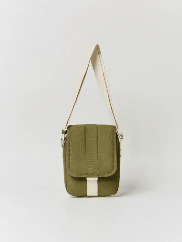 Сумка кросс-боди из твила, хаки, арт. 6728