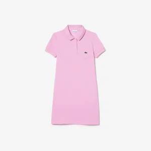 Детское платье Lacoste из хлопка, розовый, арт. ej2816