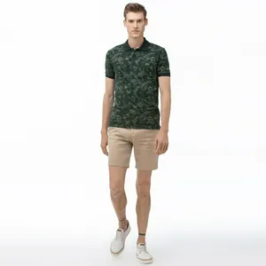 Мужские льняные шорты Lacoste Regular Fit, коричневый, арт. 10034