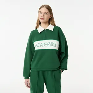 Женская толстовка Lacoste из эластичного хлопка, зеленый, арт. sf0508