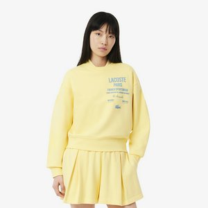 Женская толстовка Lacoste Loose Fit с плиссированным принтом