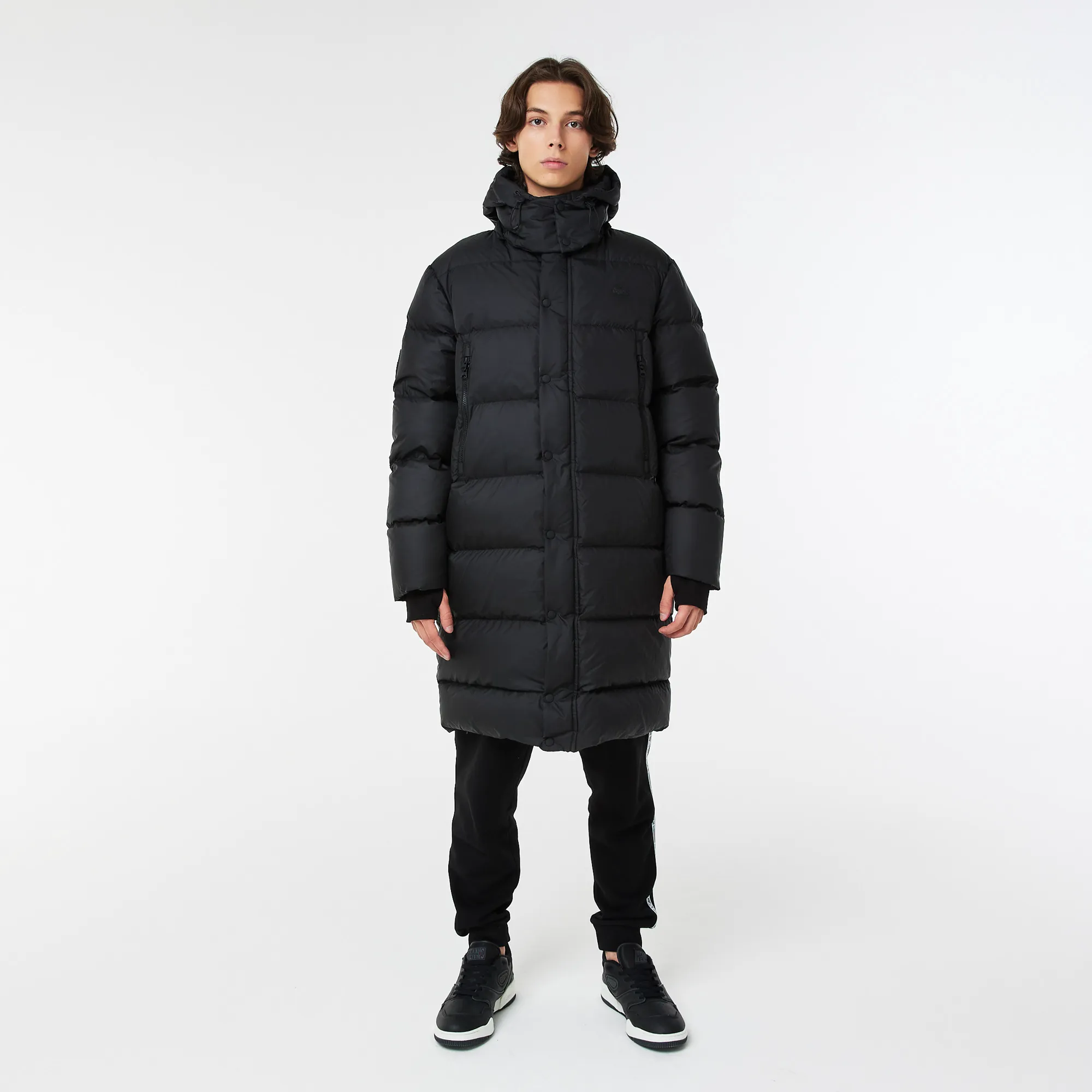 Мужская утеплённая куртка-парка Lacoste L!VE, черный, арт. bh2312