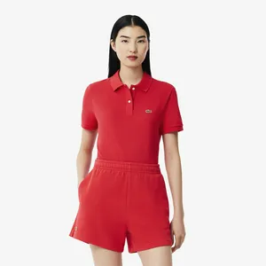 Женское поло Lacoste Classic Fit из хлопка Pique, красный, арт. PF7839