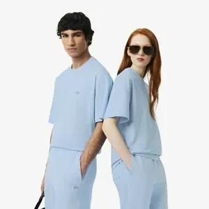 Мужская футболка Lacoste Loose Fit из органического хлопка, голубой, арт. TH7744