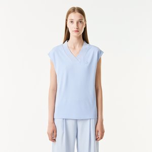 Футболка Lacoste Slim Fit с V-образным вырезом