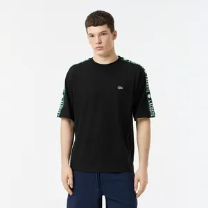 Мужская футболка Lacoste из хлопка, черный, арт. TH0512