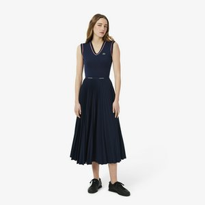 Длинная плиссированная юбка Lacoste
