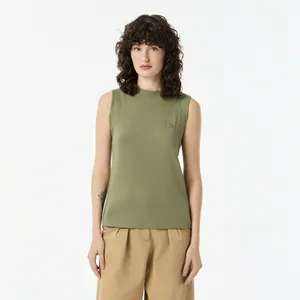 Женская футболка Lacoste Slim Fit, хаки, арт. TF0312