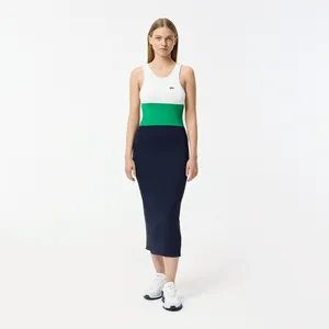 Женское платье Lacoste из вискозы, синий, арт. EF0506