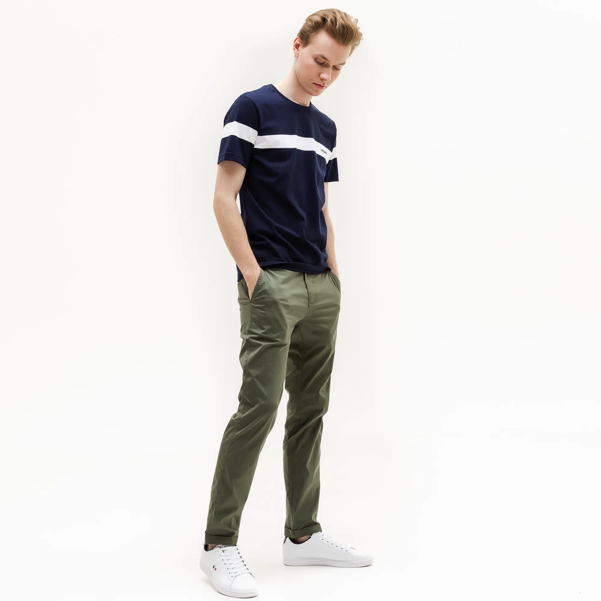 Мужские брюки Lacoste Slim Fit, зеленый, арт. hh0990