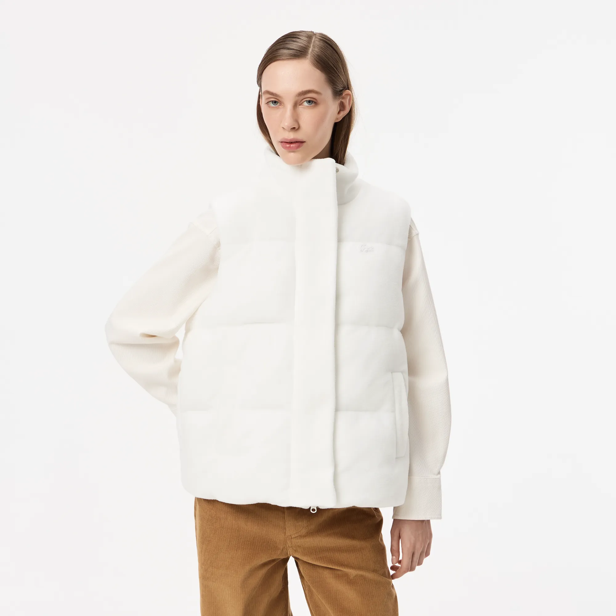 Женская куртка Lacoste, молочный, арт. bf2629