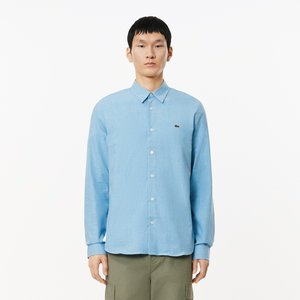 Мужская хлопковая рубашка Lacoste Slim Fit
