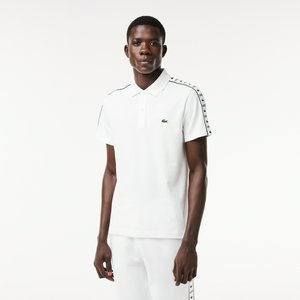 Мужское поло Lacoste с контрастной полосой