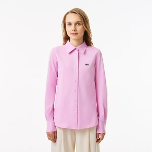 Женская хлопковая рубашка Lacoste