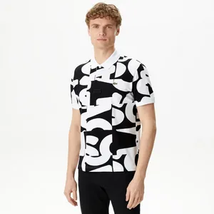 Мужское хлопковое поло Lacoste, черный, арт. PH0401