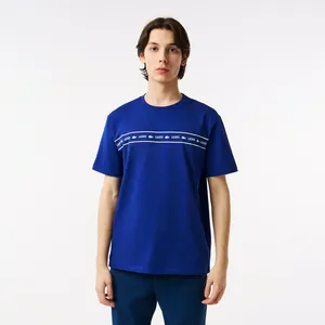 Мужская хлопковая футболка Lacoste, синий, арт. TH0419