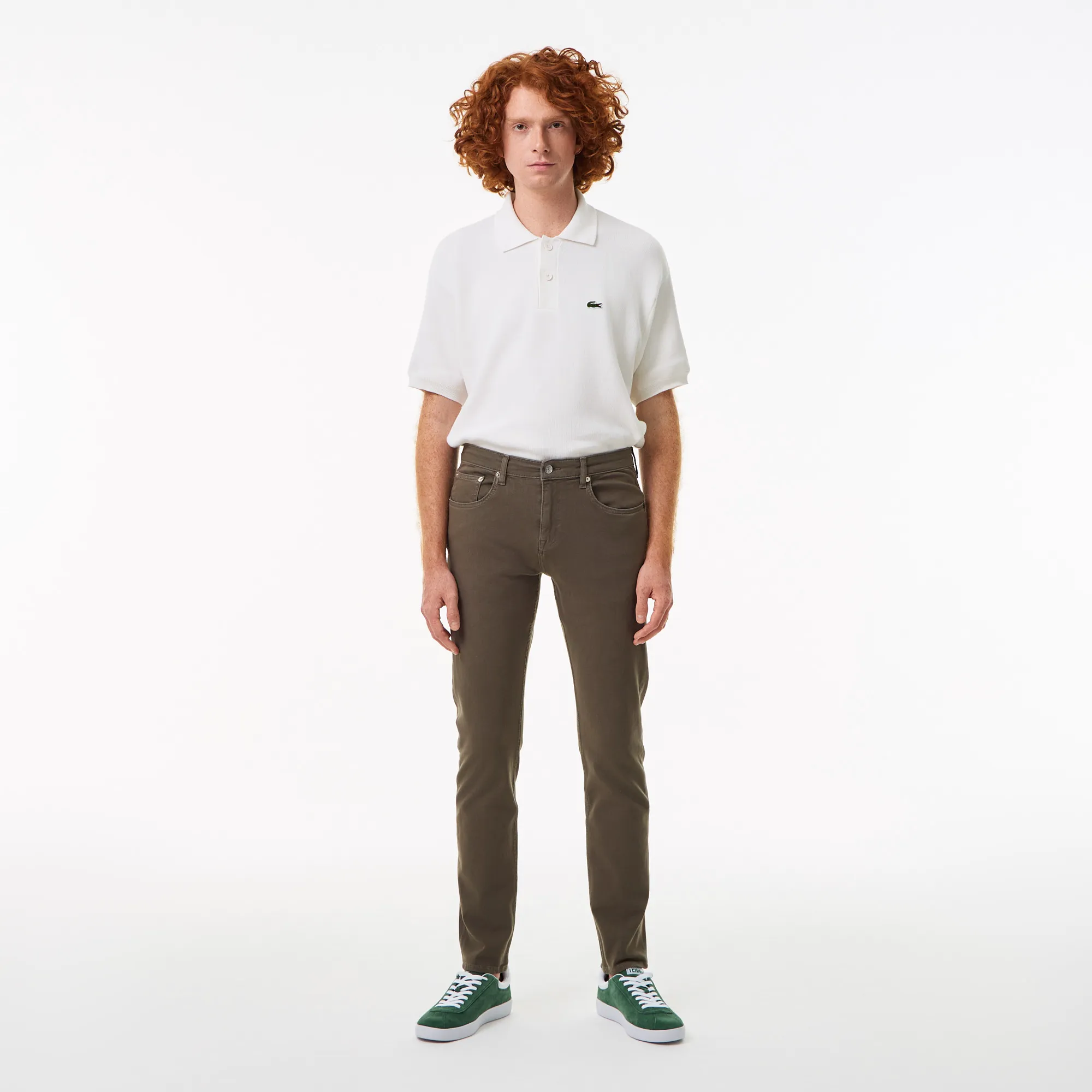 Мужские джинсы Lacoste Slim Fit, хаки, арт. hh2281