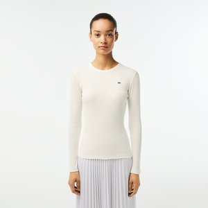 Женская футболка Lacoste Slim Fit с длинными рукавами