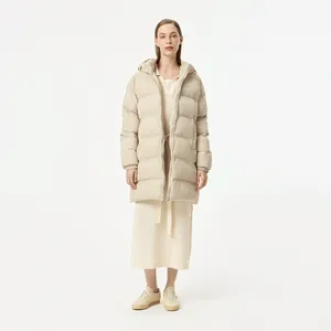 Женский короткий пуховик Lacoste, бежевый, арт. BF2602R