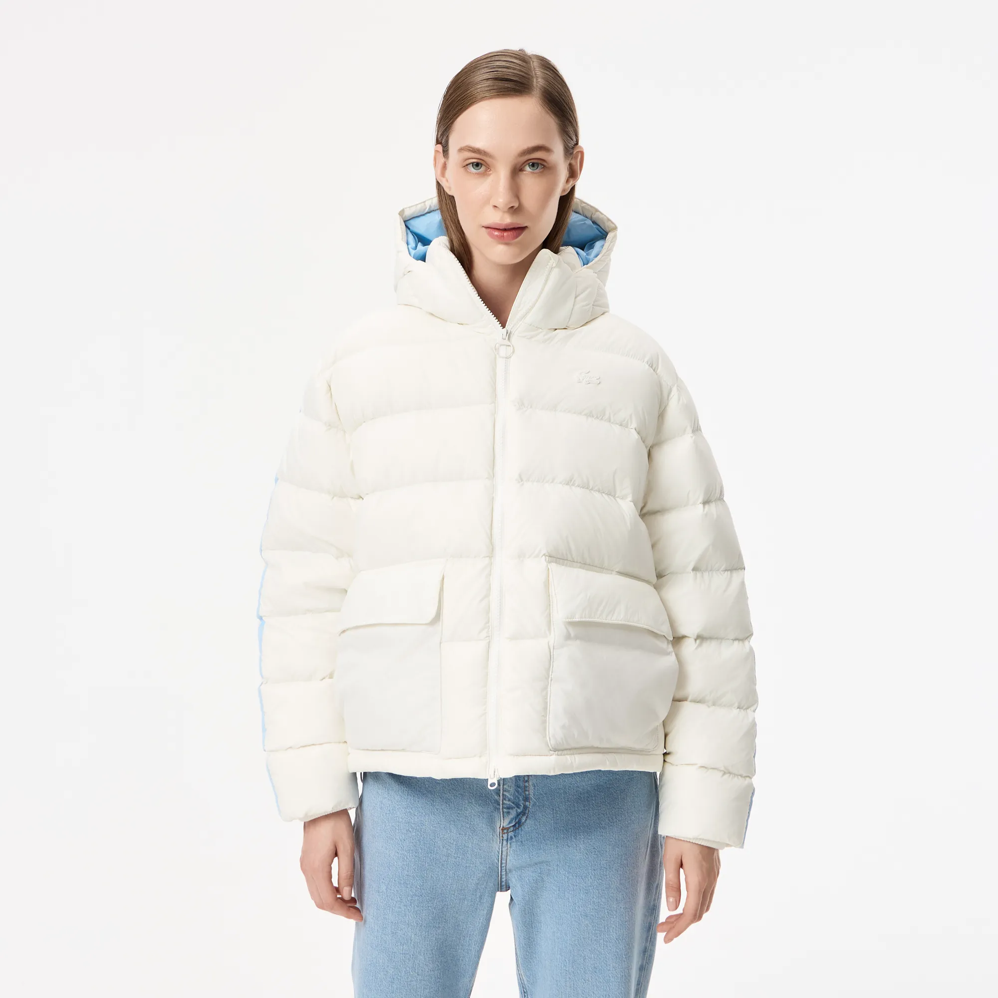 Женская куртка Lacoste, молочный, арт. bf2627