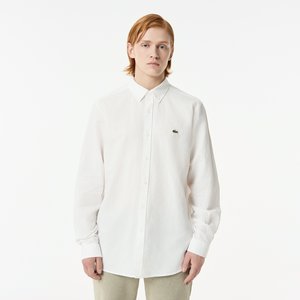 Мужская рубашка Lacoste из смеси хлопка и льна