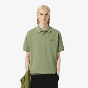 Мужская рубашка-поло Lacoste Loose Fit из плотного хлопка