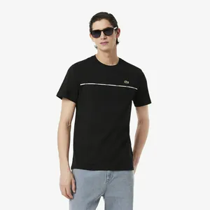 Мужская футболка Lacoste из хлопка, черный, арт. TH9842