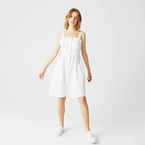 Женское платье Lacoste на бретельках, белый, арт. EF0116