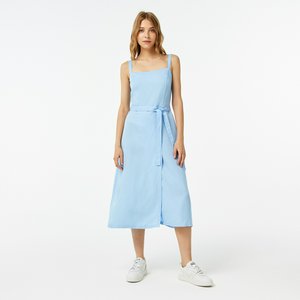 Женское платье Lacoste прямой посадки, голубой, арт. ef0221