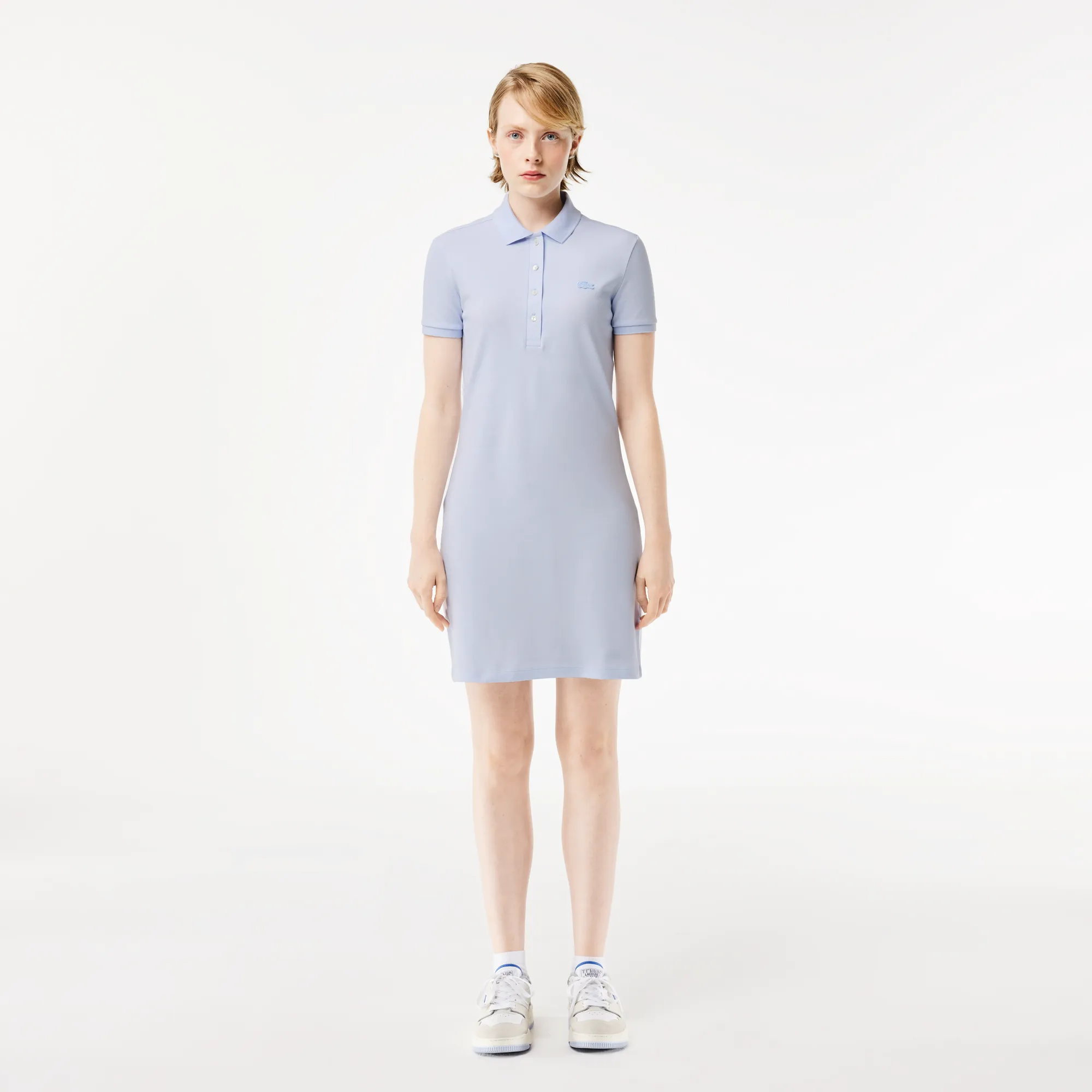 Женское платье-поло Lacoste Slim Fit, голубой, арт. ef5473