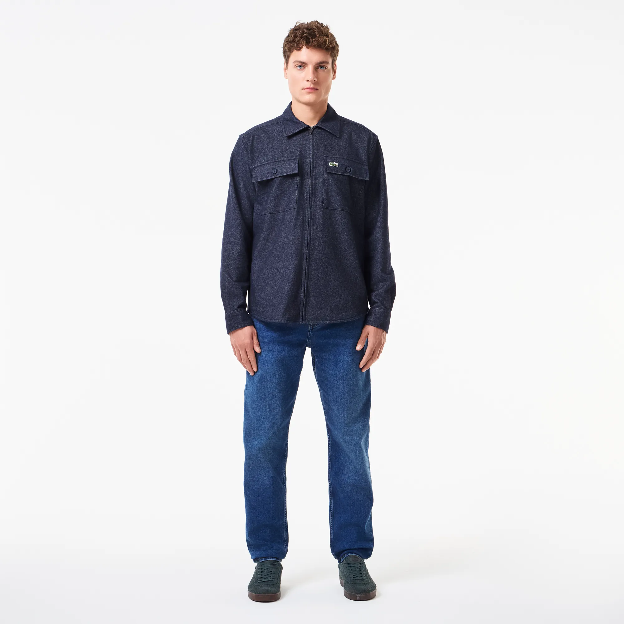 Мужские прямые джинсы Lacoste, синий, арт. hh2568r