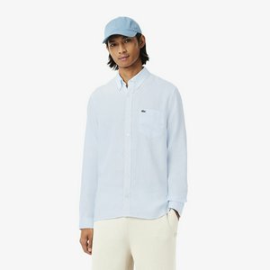 Мужская льняная рубашка Lacoste Regular Fit, голубой, арт. ch5692