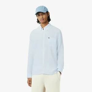 Мужская льняная рубашка Lacoste Regular Fit, голубой, арт. CH5692