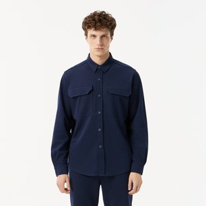 Мужская рубашка Lacoste на кнопках с большими нагрудными карманами